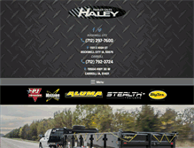 Tablet Screenshot of haleytrailersales.com